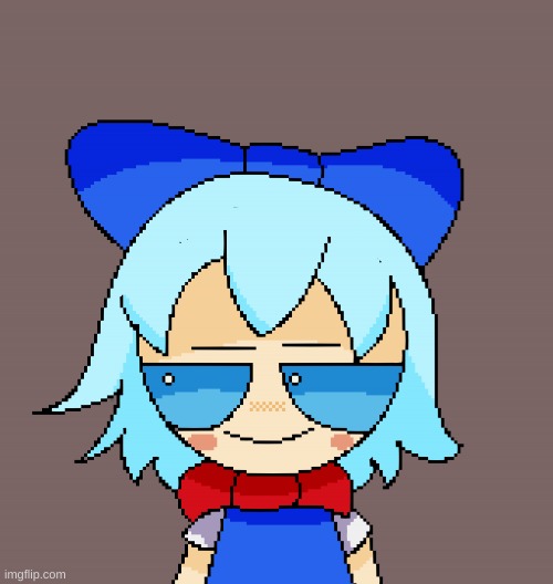 Am from the drawing stream just saying hi | image tagged in pixel cirno | made w/ Imgflip meme maker
