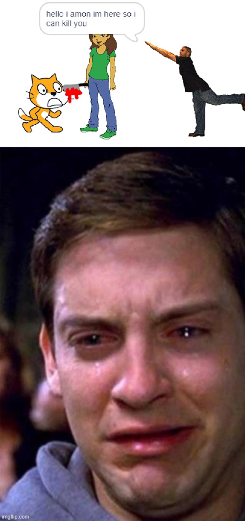 image tagged in peter parker sad cry happy cry | made w/ Imgflip meme maker