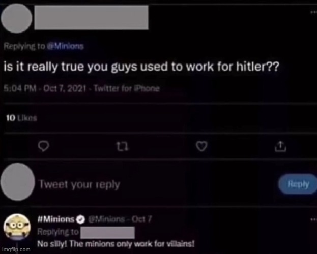 hitler | image tagged in minions | made w/ Imgflip meme maker