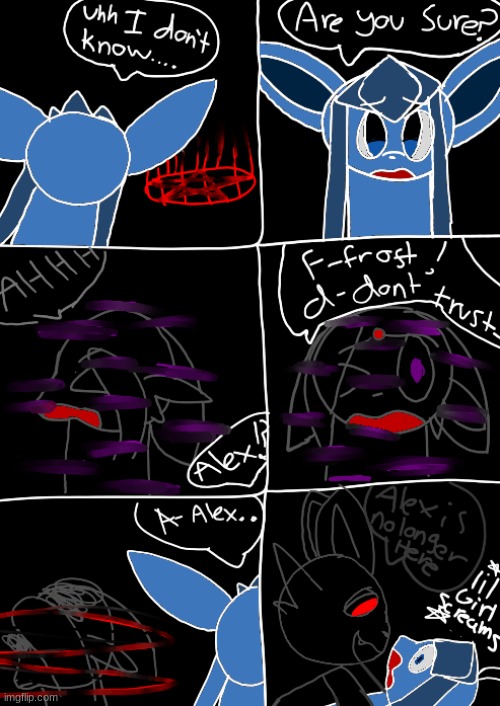 Pg 7!!! (if u missed #6 link in comments) | image tagged in eeveelution comics | made w/ Imgflip meme maker