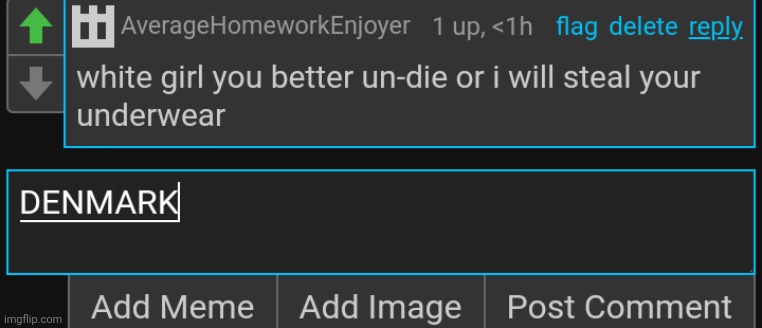 i would comment it but he prolly won't understand☠️ | made w/ Imgflip meme maker