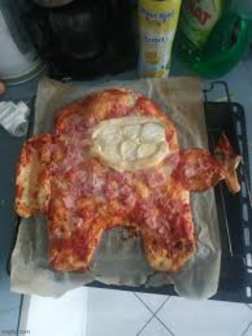 sus pizza | image tagged in cursed food | made w/ Imgflip meme maker