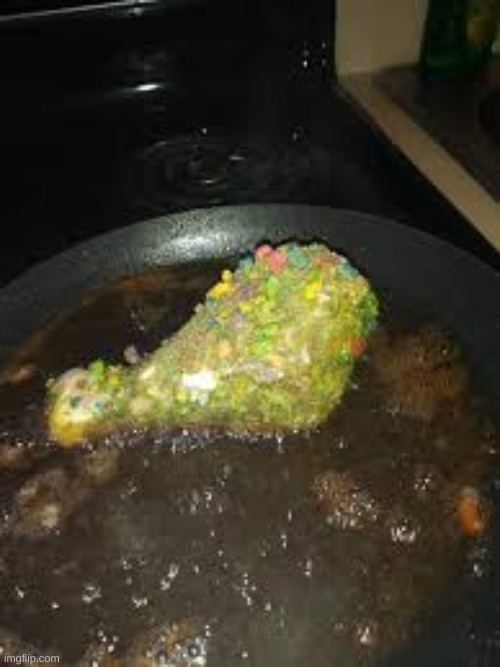 sweet fried chicken! | image tagged in cursed food | made w/ Imgflip meme maker