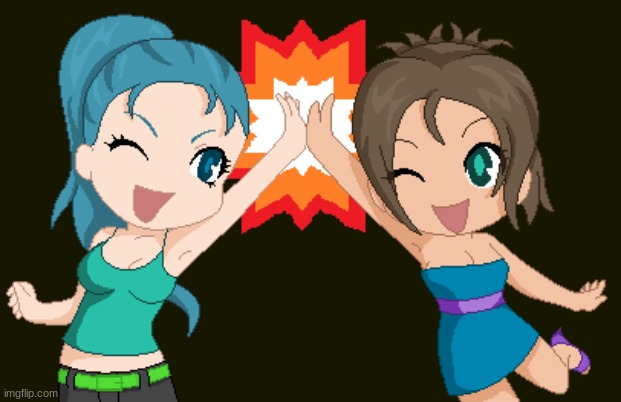 Anime High Five | image tagged in anime high five | made w/ Imgflip meme maker