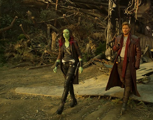 High Quality Guardians of the Galaxy Gamora Star-Lord Blank Meme Template