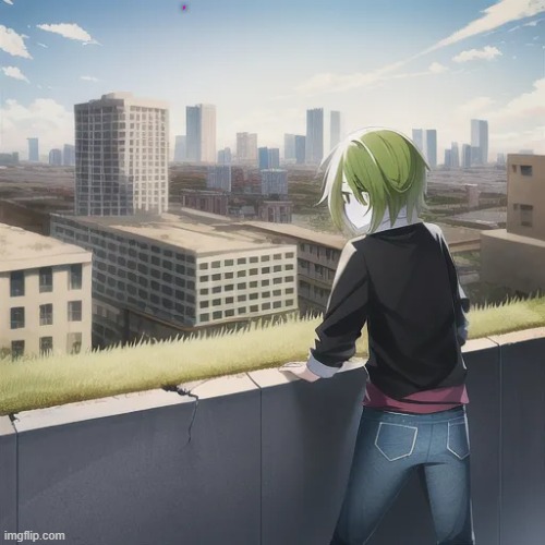 Me staring towards an abandoned city | ∳ | image tagged in me staring towards an abandoned city | made w/ Imgflip meme maker