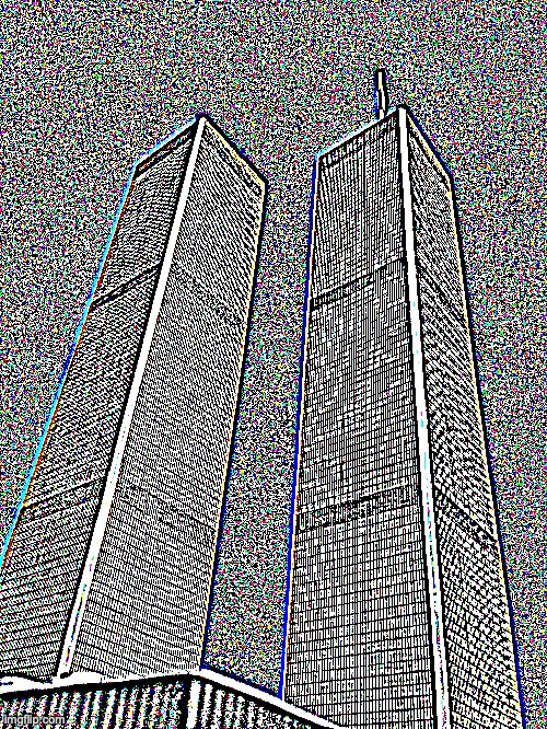 the radiation seems to also permanently effect cameras (we did not nuke the ITC, we nuked the camera) | image tagged in twin towers | made w/ Imgflip meme maker