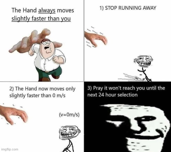 How to stop the hand in three steps: | made w/ Imgflip meme maker