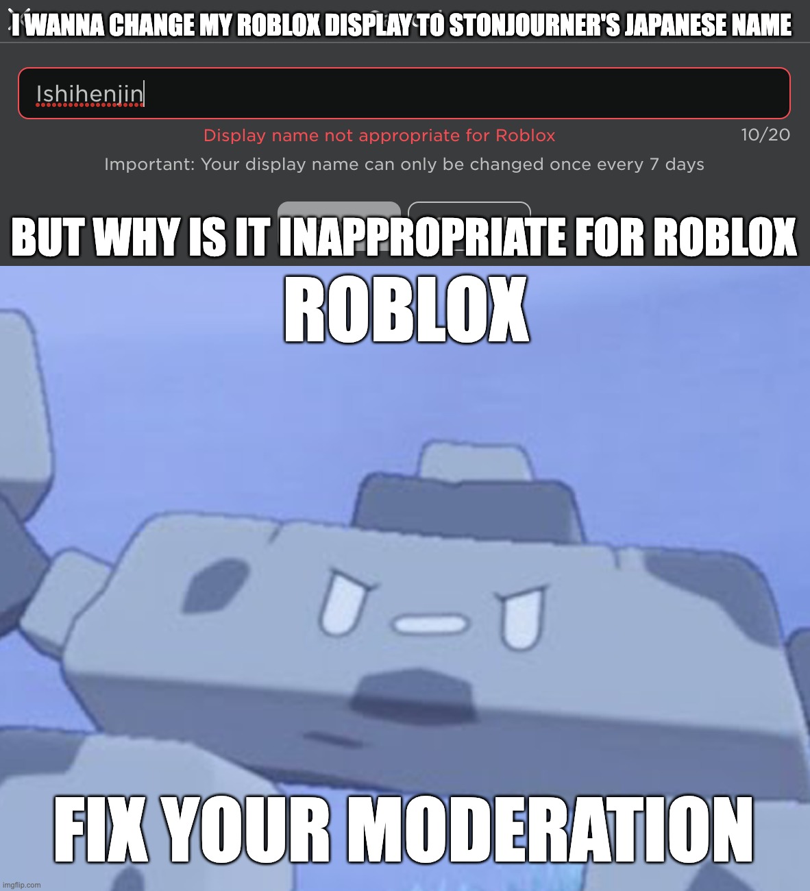 proof that roblox moderation is not that good - Imgflip