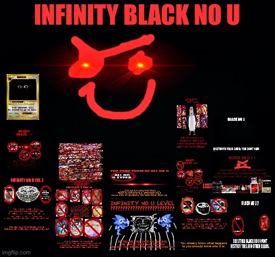 Infinity black no u Blank Meme Template