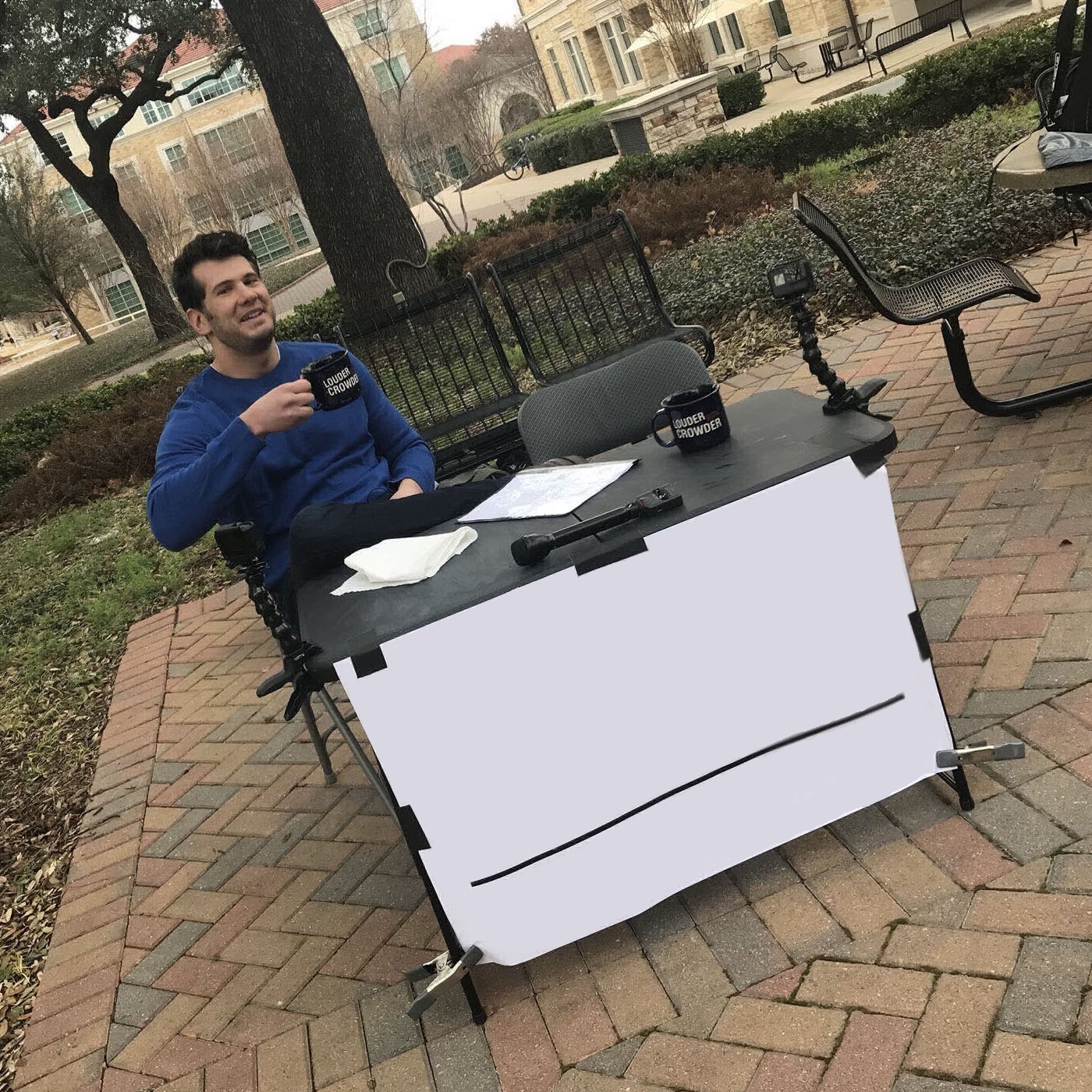 Change my mind (completely blank) Blank Meme Template
