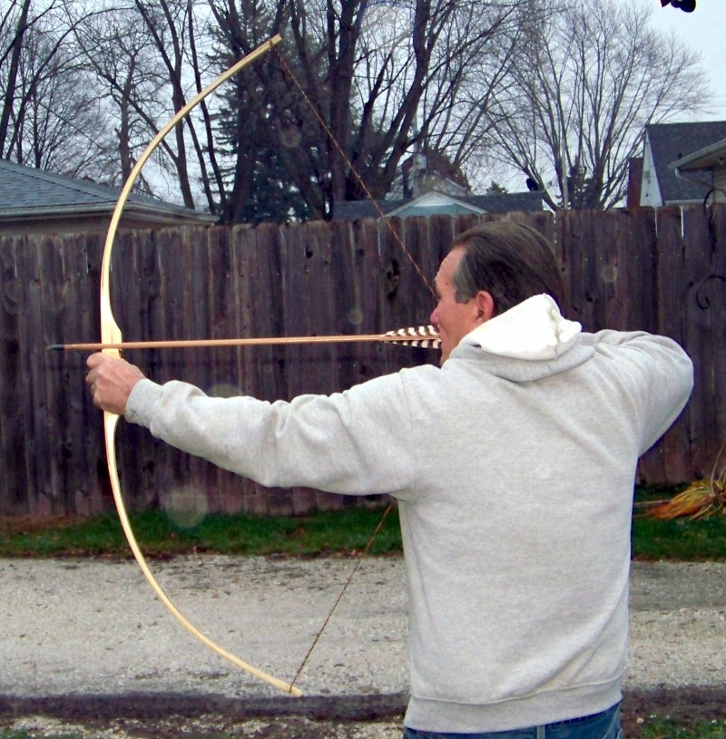 Me shooting A bow I'd just made | image tagged in bow,kewlew,50lbs | made w/ Imgflip meme maker