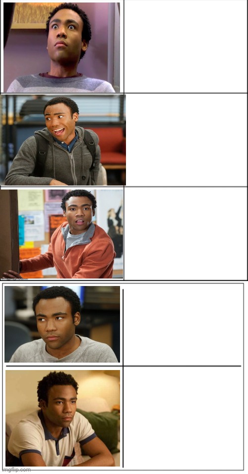 High Quality Donald Glover Blank Meme Template