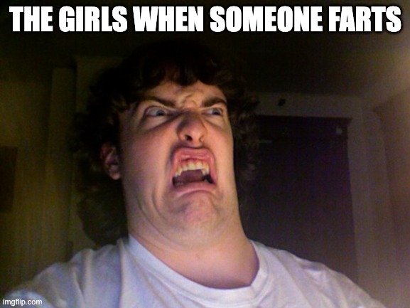 Oh No | THE GIRLS WHEN SOMEONE FARTS | image tagged in memes,oh no | made w/ Imgflip meme maker