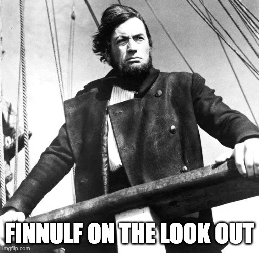 Captain Ahab | FINNULF ON THE LOOK OUT | image tagged in captain ahab | made w/ Imgflip meme maker