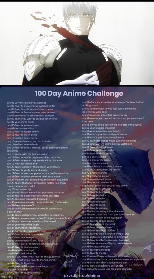 Day 53: where it truly began to fall apart | image tagged in 100 day anime challenge | made w/ Imgflip meme maker