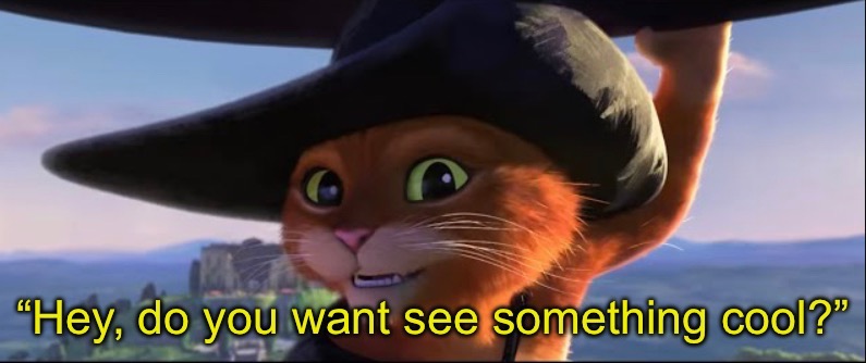 It’s an old post of mine I found | image tagged in hey do you want to see something cool | made w/ Imgflip meme maker