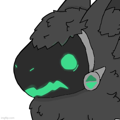 Spooked Emerald Protogen | image tagged in spooked emerald protogen | made w/ Imgflip meme maker