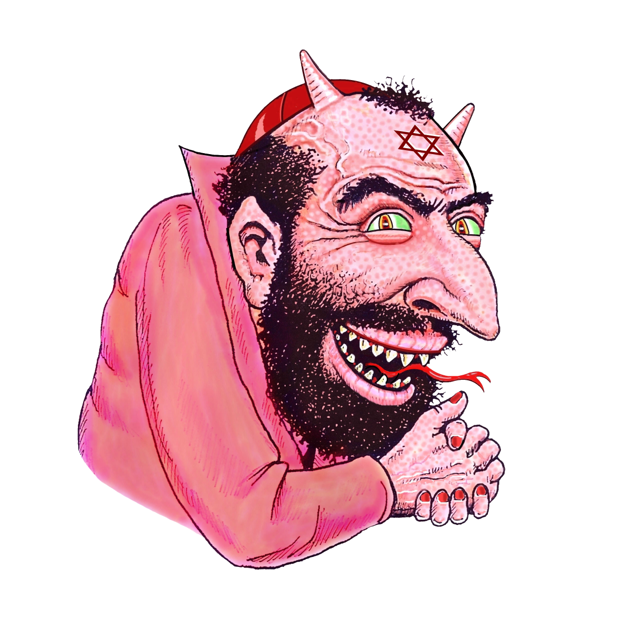 High Quality Happy Merchant Satan Blank Meme Template