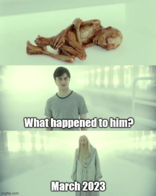 It's about time | image tagged in repost,dead baby voldemort / what happened to him,harry potter,memes,funny,2023 | made w/ Imgflip meme maker