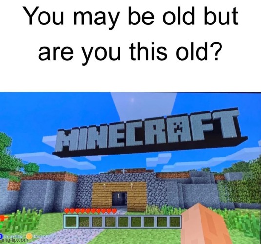 The memories.. | image tagged in nostalgia,minecraft,you may be old but are you this old | made w/ Imgflip meme maker