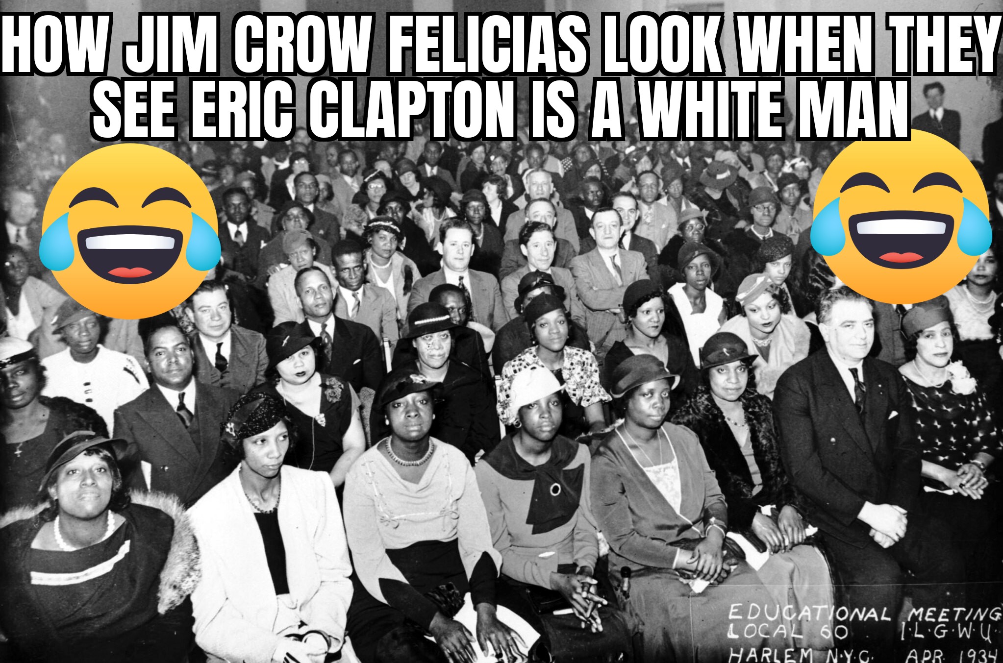 eric clapton black audience Blank Meme Template