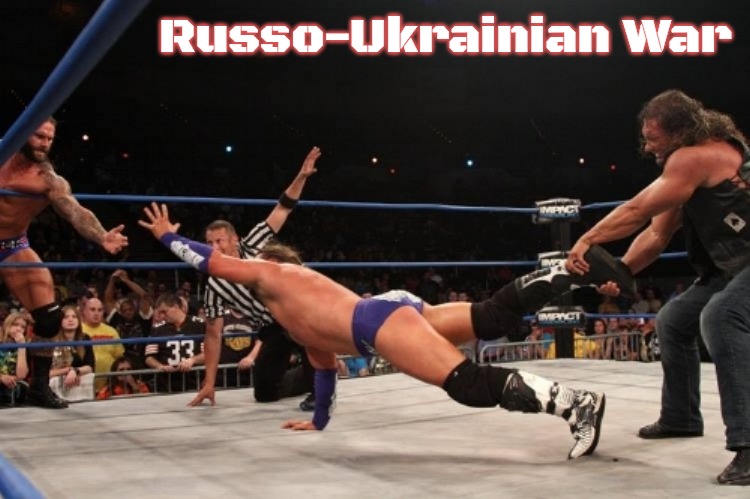 Tag team denial | Russo-Ukrainian War | image tagged in tag team denial,slavic | made w/ Imgflip meme maker