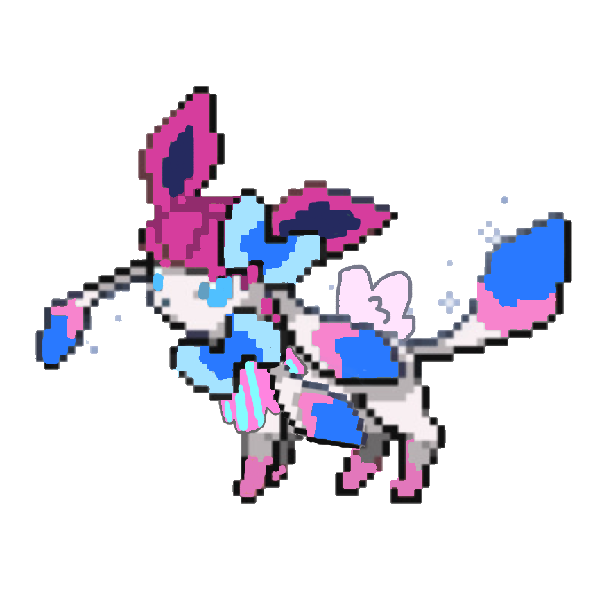 High Quality sylceon sprite redesign Blank Meme Template