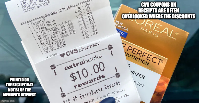 CVS Coupons | CVS COUPONS ON RECEIPTS ARE OFTEN OVERLOOKED WHERE THE DISCOUNTS; PRINTED ON THE RECEIPT MAY NOT BE OF THE MEMBER'S INTEREST | image tagged in coupon,discount,memes | made w/ Imgflip meme maker