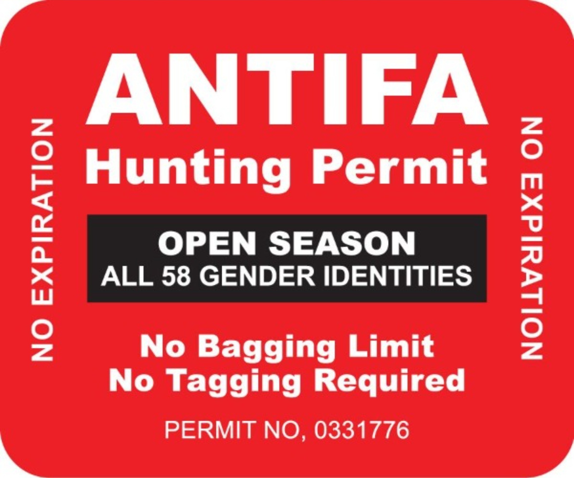 Antifa Hunting Permit | image tagged in antifa,hunting season,hunting license,open season,sjw triggered,douchebag | made w/ Imgflip meme maker