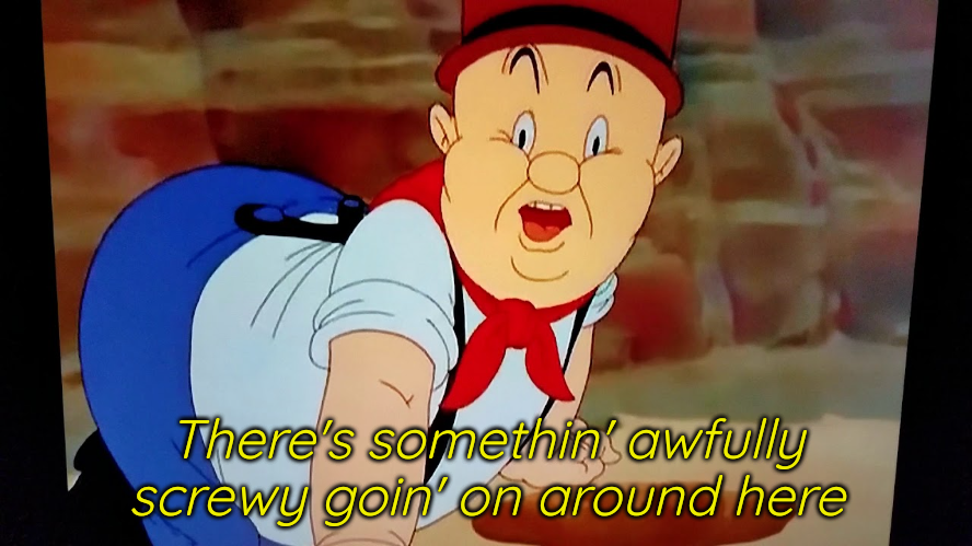 Elmer Fudd there's something awfully screwy going on around here Blank Meme Template