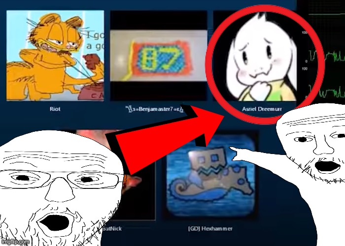 @asriel why are you in a video of gmeometroy dash spedruns | made w/ Imgflip meme maker
