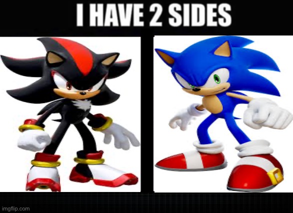 I have two sides. | image tagged in i have two sides | made w/ Imgflip meme maker