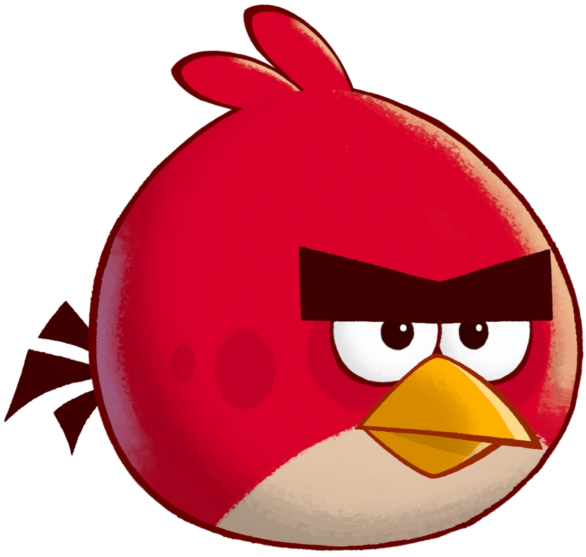 High Quality Red (Angry Birds Toons style) Blank Meme Template