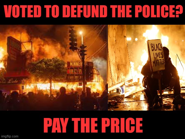 Defund the Police? | VOTED TO DEFUND THE POLICE? PAY THE PRICE | made w/ Imgflip meme maker