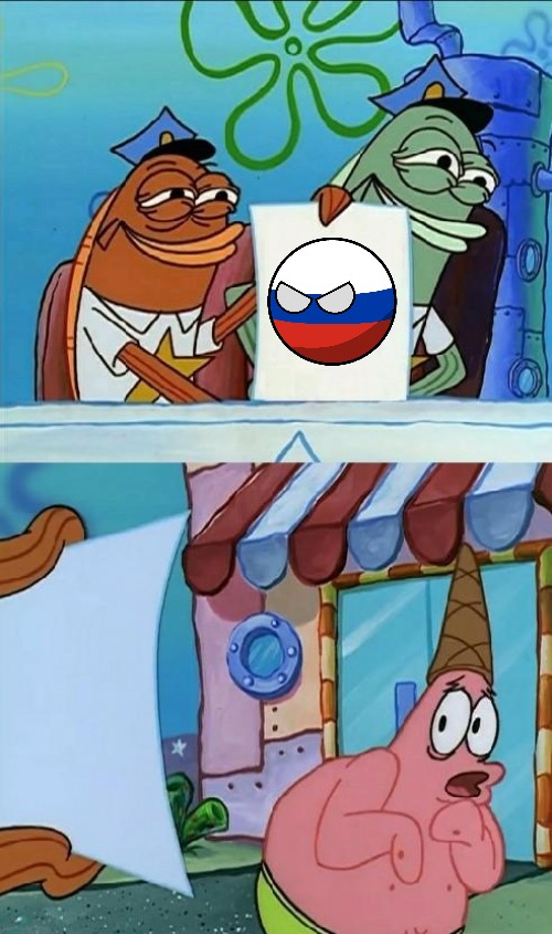 patrick scared | image tagged in patrick scared,slavic,russophobia | made w/ Imgflip meme maker