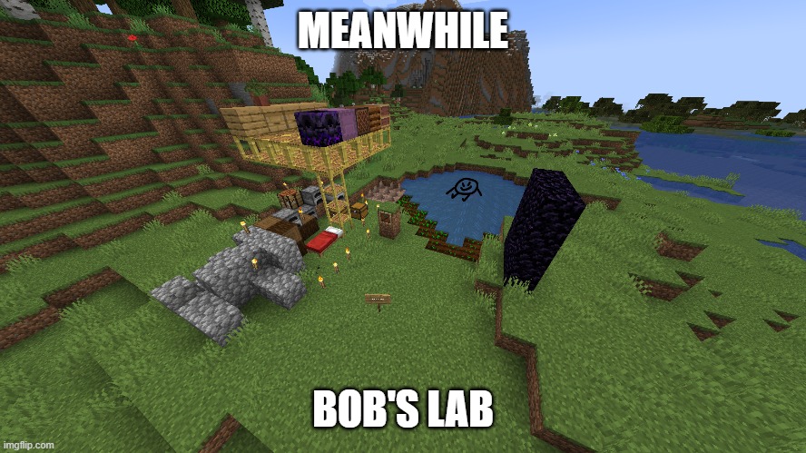 MEANWHILE BOB'S LAB | made w/ Imgflip meme maker