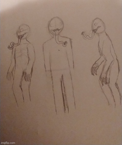 These are the shadow figure creature things I was talking about and yeah it's not the best cause I can't draw humans but I tried | image tagged in hmmm,scary,creature from black lagoon | made w/ Imgflip meme maker
