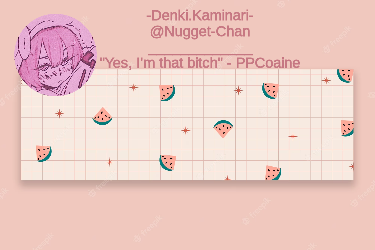 Denki Pink Temp Blank Meme Template