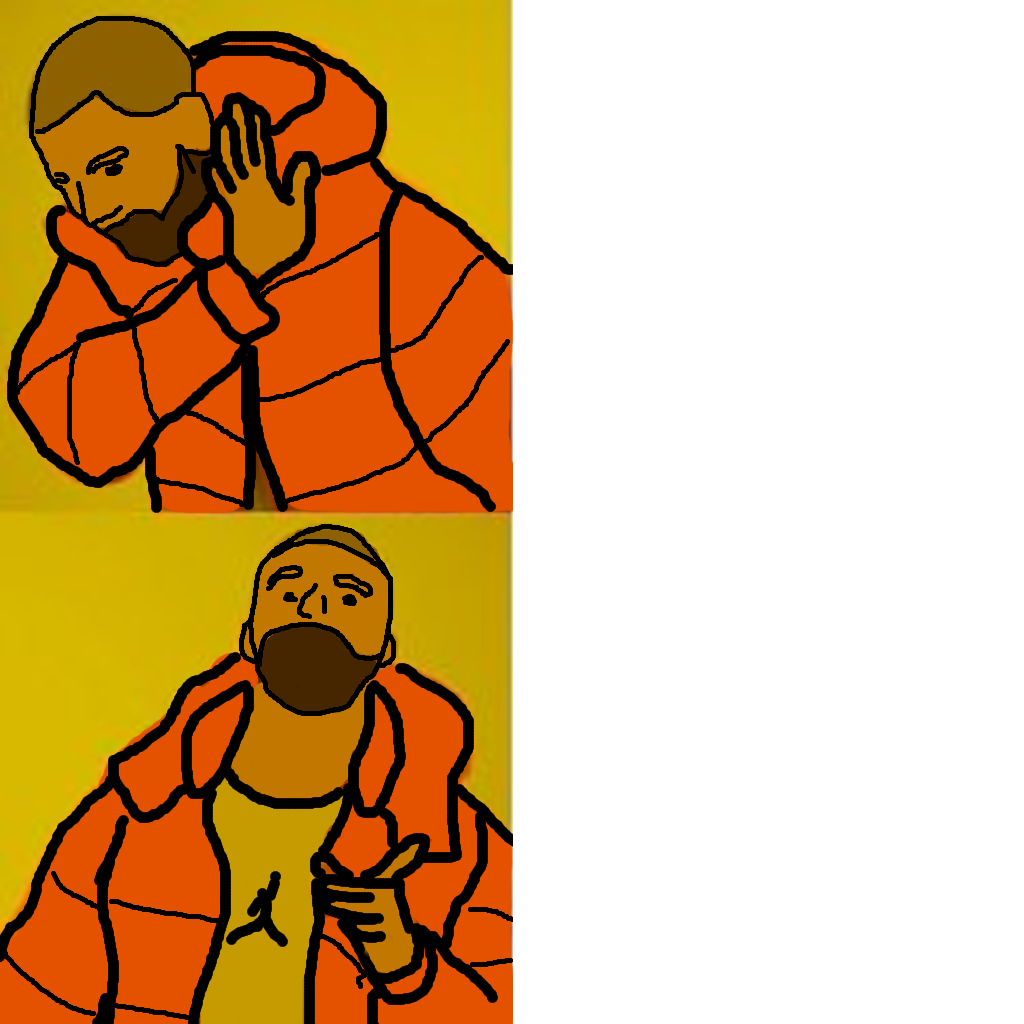 High Quality Animated Drake Hotline Bling Blank Meme Template