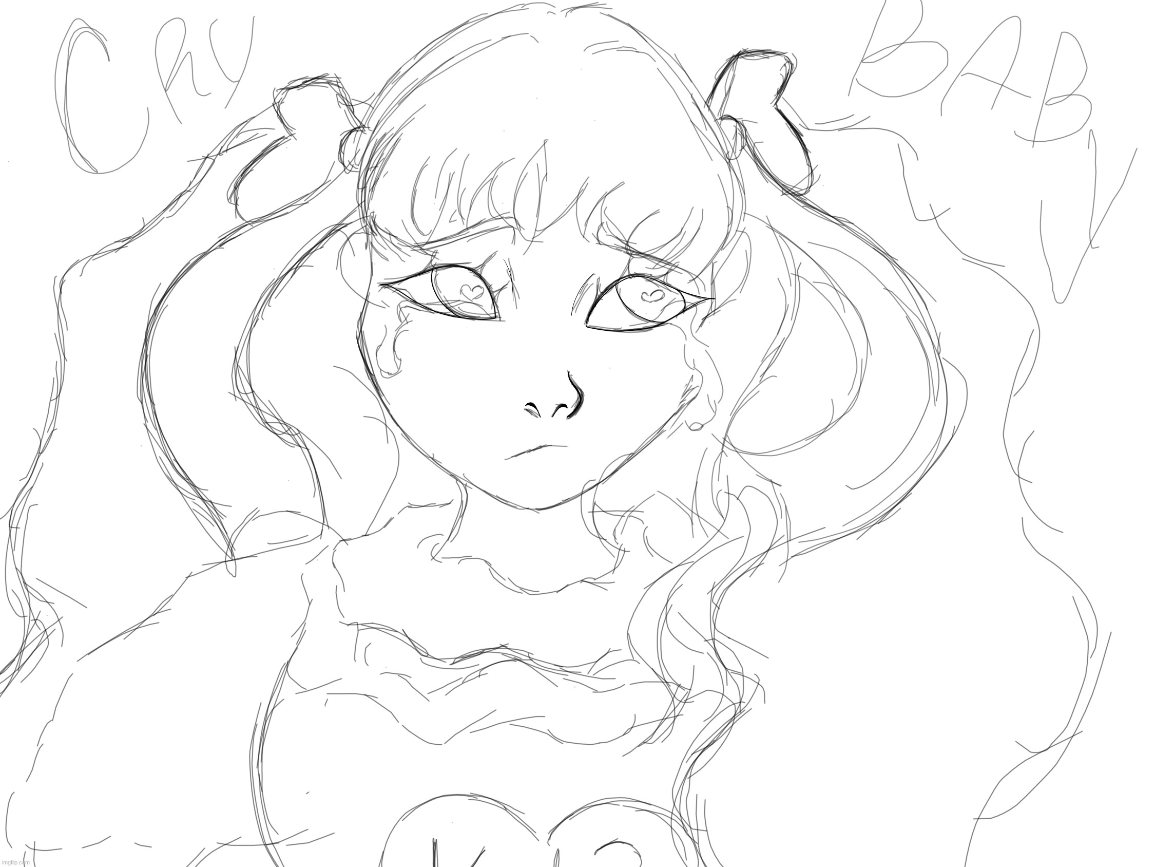 WIP of Melanie Martinez :]] | made w/ Imgflip meme maker