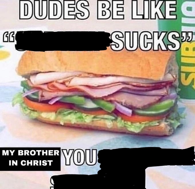 High Quality My brother in Christ Blank Meme Template
