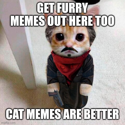 GET FURRY MEMES OUT HERE TOO; CAT MEMES ARE BETTER | made w/ Imgflip meme maker