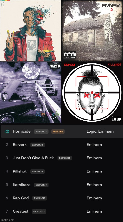 Whats your playlist like? | image tagged in music,rap,playlist,spotify,tidal | made w/ Imgflip meme maker