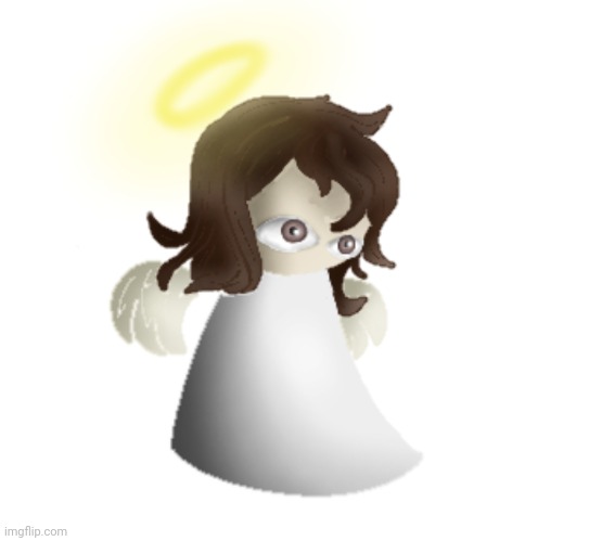 she has eyes now | made w/ Imgflip meme maker