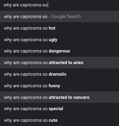 High Quality why are capricorns so Blank Meme Template