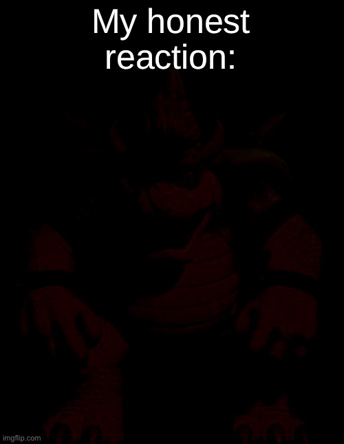 Bowser Model (TSMBM) | My honest reaction: | image tagged in bowser model tsmbm | made w/ Imgflip meme maker