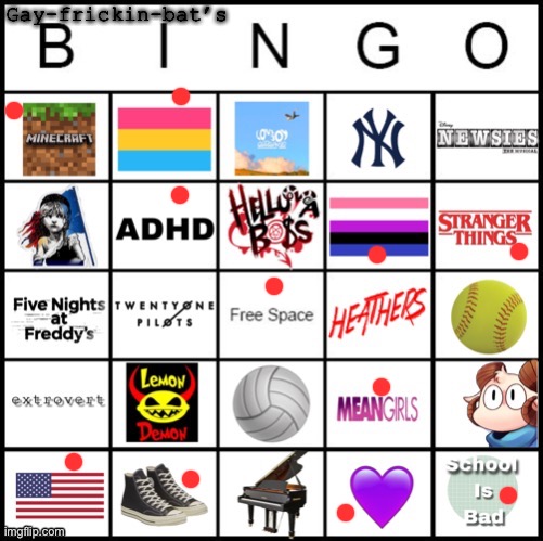 got a bingo!!!! | image tagged in bingo,lgbtq | made w/ Imgflip meme maker