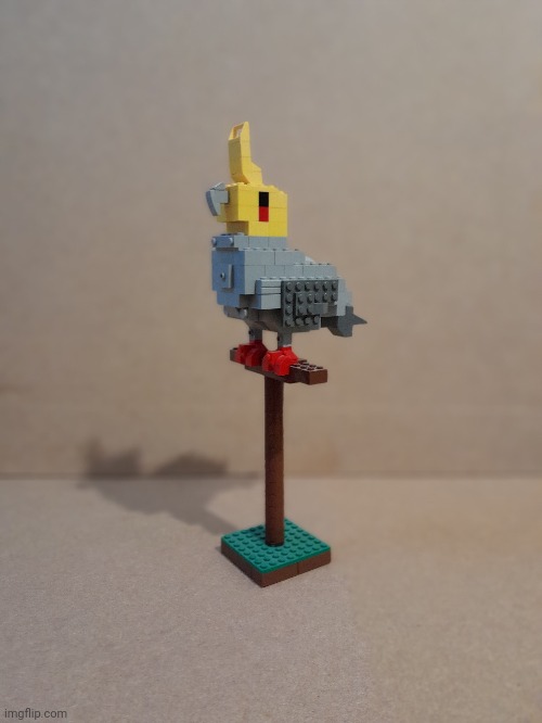 Lego Cockatiel | image tagged in photos | made w/ Imgflip meme maker