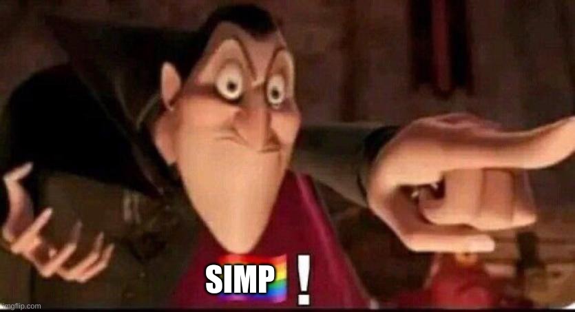 Dracula point | SIMP | image tagged in dracula point | made w/ Imgflip meme maker